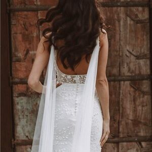 Made with love bridal -Detachable tulle wings